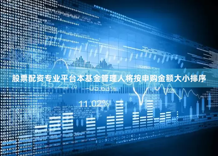 股票配资专业平台本基金管理人将按申购金额大小排序
